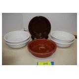 Six Assorted Color Fiesta Ware Bowls