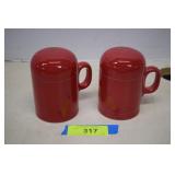 Fiesta Ware Red Salt & Pepper Shakers