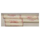 Five Rolls of Pennies from First Nat'l Bank of FTW