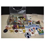 Glass Box Full Of Collectibles, Glass Box Has