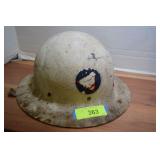 WWII Civil Defense Air Raid Steel Helmet