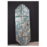 Mosaic Mirror Art Glass Cross Decor 32'