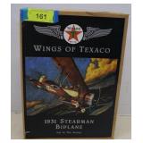 New In Box Texaco 1931 Stearman Biplane Diecast