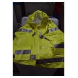 Like New Rain Jacket w/ Reflector Tape