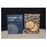 Two Partial Penny Albums & Coins - 153 Coins