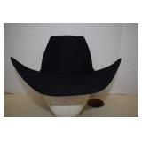Very Nice Stetson Black Felt Cowboy Hat sz 6 7/8