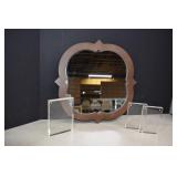 Framed Mirror and Acrylic Magnetic Picture Frames