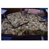 Two Vintage Western Themed Polyester Blankets