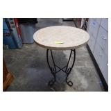 Nice Tiled Top/Metal Leg SideTable