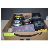 Large Assortment Of Fishing Line, Jigs, Spinners &
