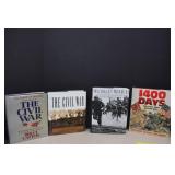 4- Large Books On War,The Civil War & World War ll