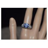 Sterling Mystic Topaz Ring  Sz 7-1/2