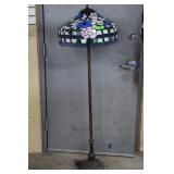 Tiffany Style Floor Lamp. One Crack as Shown