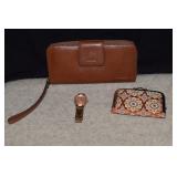 Fossil Wallet, Watch and a Coin Purse