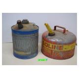 Two Vintage Gas Cans