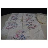 Vtg. Embroidery Kitchen Towels,Sunday-Saturday &