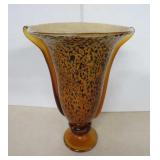 Glass Tortoise Shell Design Vase - 12'