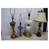 Four Vintage Lamps