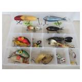 4 Vtg. Wooden Lures and 14 Others