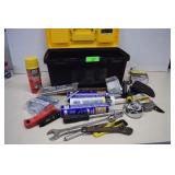 Tool Box w/Tools, Hardware & More