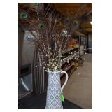 Vase with Peacock Feathers