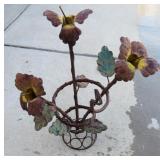 Vintage Iron Metal Plant Dï¿½cor