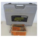 Central Pneumatic Framing Nailer and Box of Nails