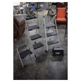 Three Cosco Step Ladders & Folding Step Stool