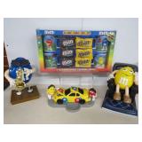 Lot of M&M Collectible Dispensers and Mugs