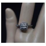 Sterling Ring w/ Moissanite & Bracelet