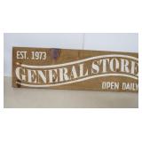 Wooden General Store Sign - 30x9.5'