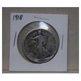 1918 Walking Liberty Half Dollar