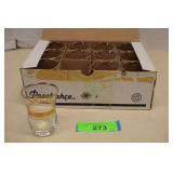 12- Vintage Turkish Tea Cup Glasses w/Gold Overlay