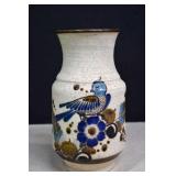 Signed,Tonala Mexican Pottery Hand Painted Vase