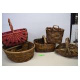 Lot of Five Baskets