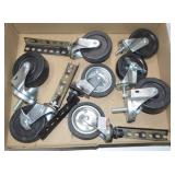 Eight 4' Threaded Casters