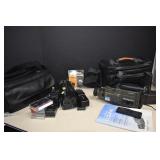 2- Vintage Video Cameras,Accessories & Bags