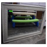 43x31 White Framed Mirror