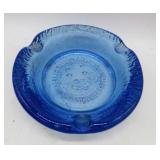 1960's Blenko Sunface Ashtray - 7x1.5'