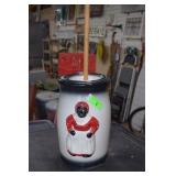 Vintage Black Americana Butter Churn w/ Dasher
