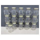 16 Golden Harvest Mason Jar Shakers