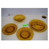 Children's Nursery Rhyme Amber Glass Ware