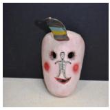 Unusual Vintage Mexican Folk Art Wood Mask