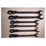 Metric Flex Head Gear Wrenches,10,11,12,13,17,19mm