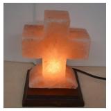 Cross Himalayan Salt Lamp - Works Great