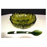 MCM Indiana Glass Sunflower Bowl (Small Chip,See