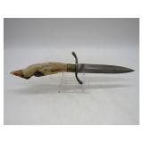 L. Oppelmann Czech Mule Deer Foot Knife - 10'