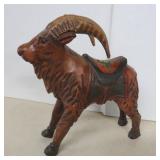Vintage Wooden Goat Figure - 8x10'