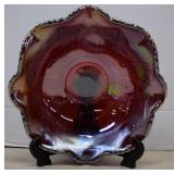 Stunning Indiana Glasss 'Sunset Red' Carnival