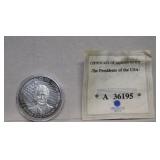 Republic of Liberia 2001 Pres. Bush 10 Dollar Coin